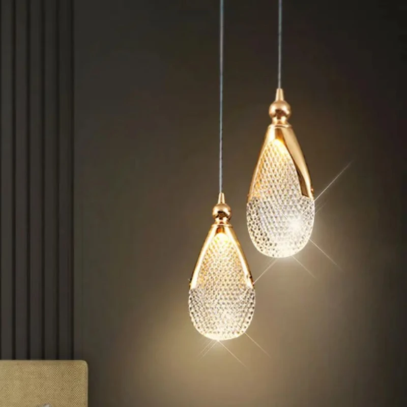 Stylish Modern Luxury Golden LED Pendant Lights Art Indoor Lamps for Hotel Hall Bedroom Living Room Home Decoration Chandelier