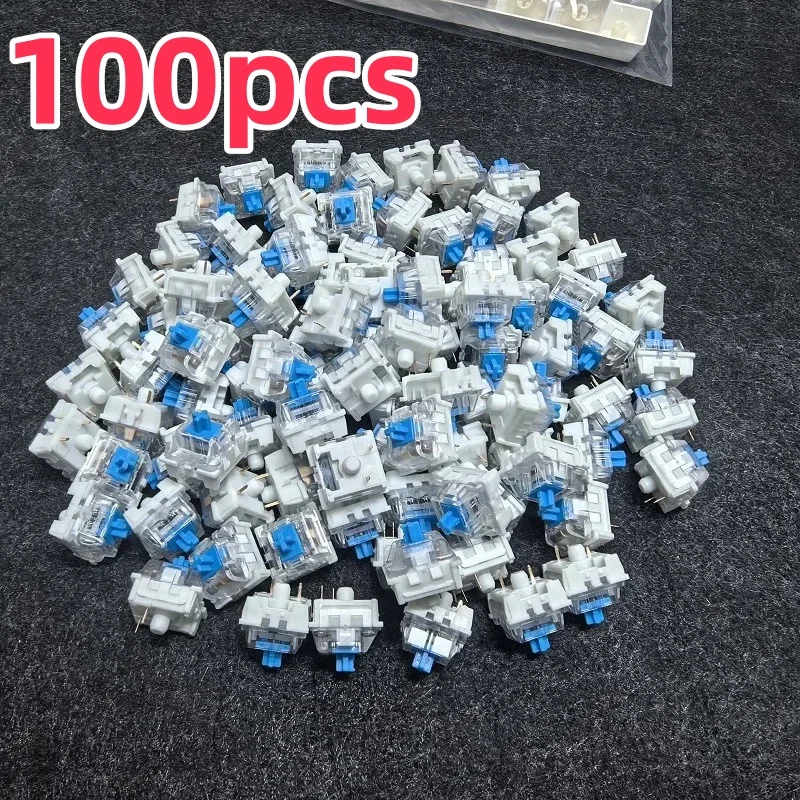 100PC Keyboard Switch Keyboard Clicker Key Replacement 3 Pin Tactile Switch Plastic Universal Joint For Replacement Parts