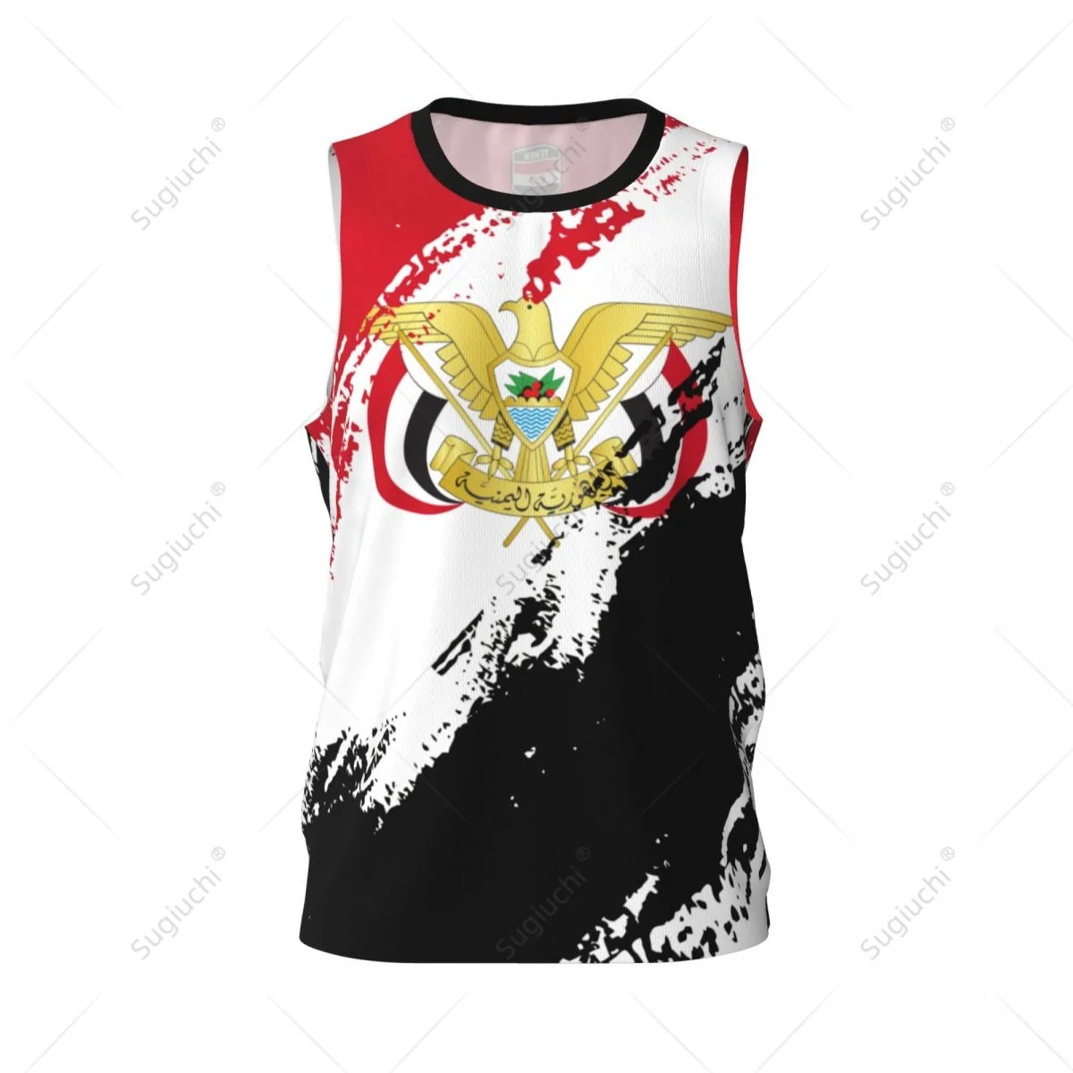 Men Basketball Sports Yemen Flag Running Fitness Multifunction Jersey Sleeveless shirt Custom Name Nunber Exclusive