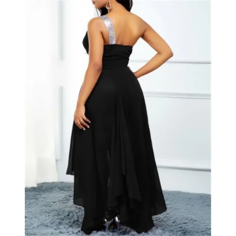 One Shouder Dress For Women Elegantes Formal Occasion Dresses Fashion Sexy Streetwear Party Prom Vestidos Para Mujer Robe Femme