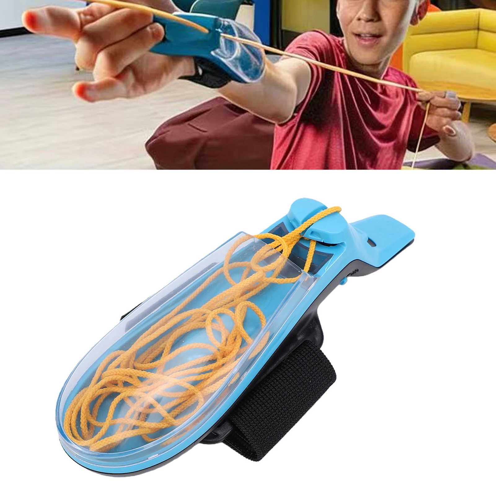 Glow in The Dark Rope Launcher Luminous Auto Rewind String  for Parks Classrooms Game Parties Road Trips