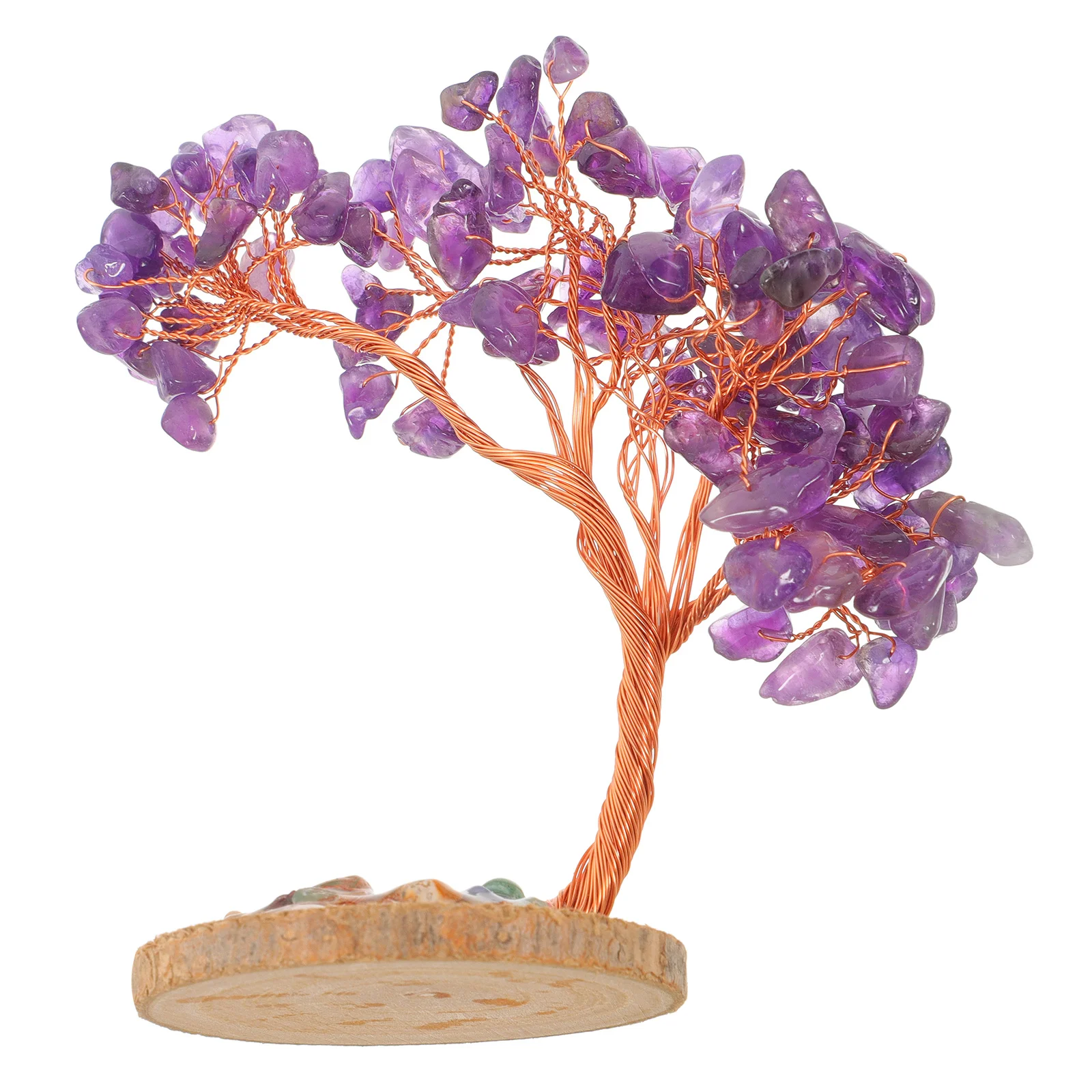 

Amethyst Crystal Tree Natural Gemstone Decoration Feng Shui Money Tree Feng Shui Crystal Ornament Home Office Desk Decor Purple