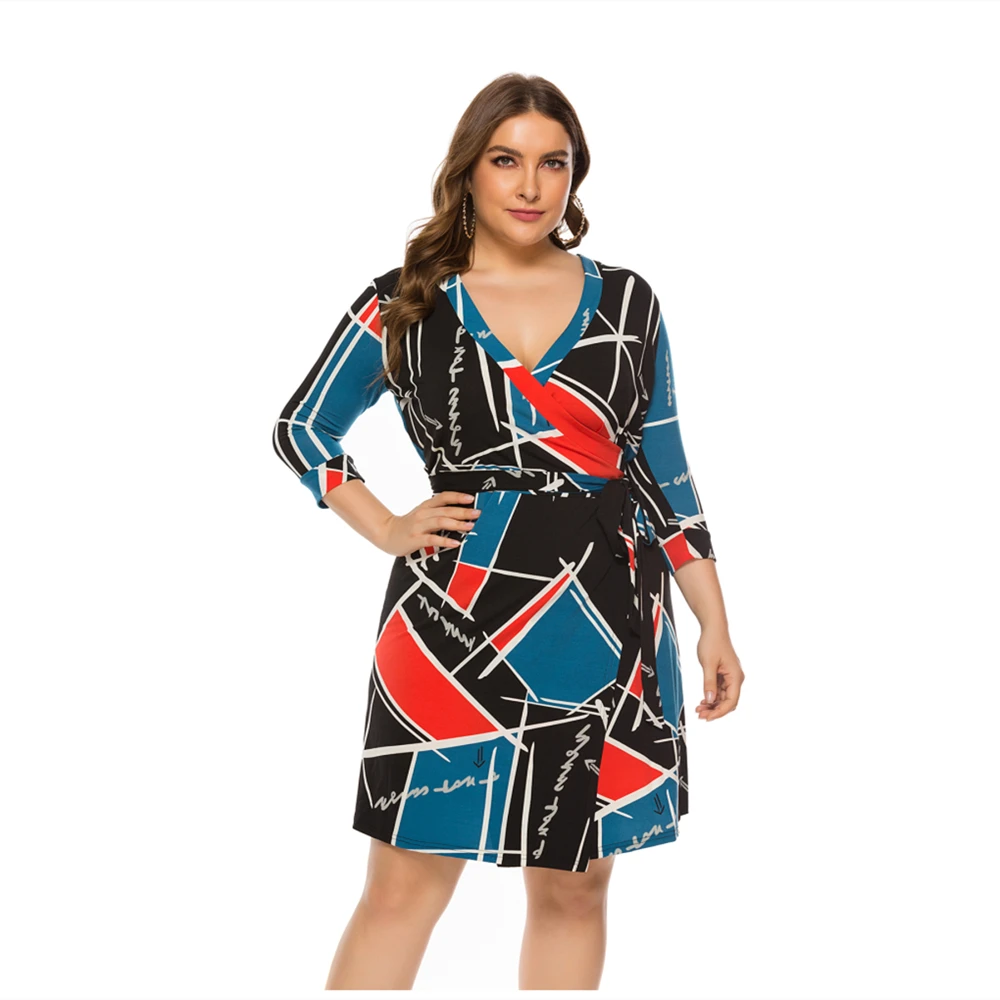 2021 Spring Summer Hot Sale European And American Style Plus Size Dress For Women