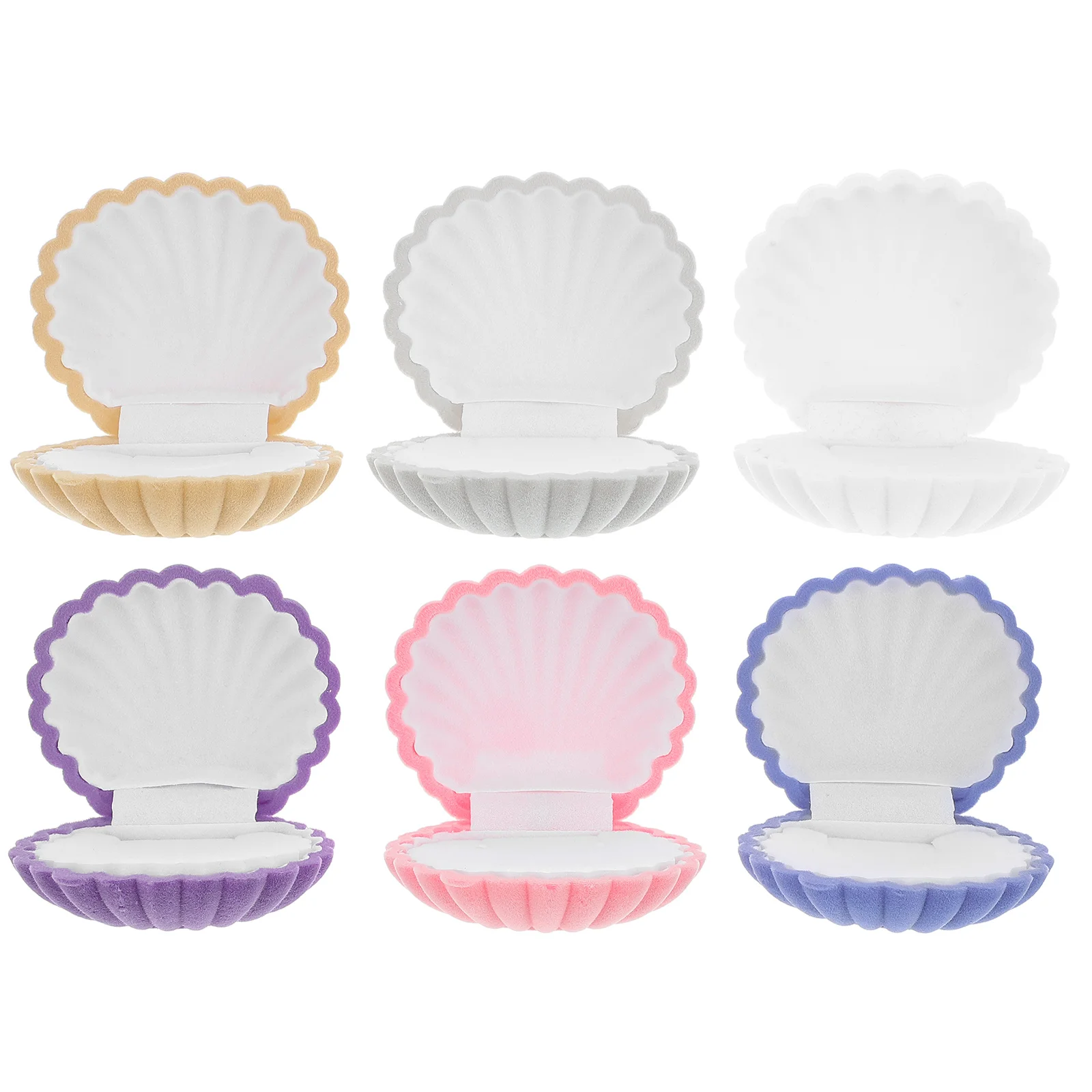 

6pcs Jewelry ganizer Velvet for Earrings Necklace Storage Display Case Smooth Edge Efficient Practical Jewelry