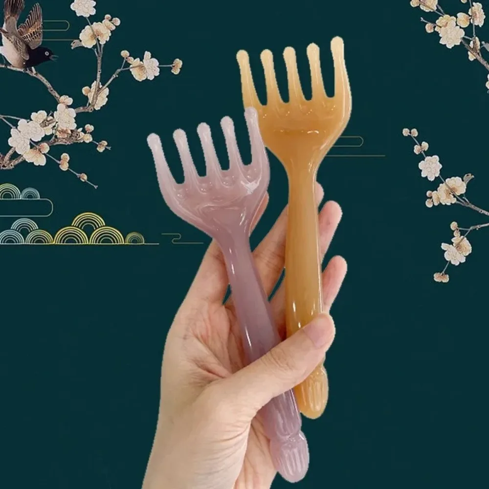 New Resin Head Massager Five-claw Head Scraping Stick Scraping Claw Massage for Body Neck Leg Massage