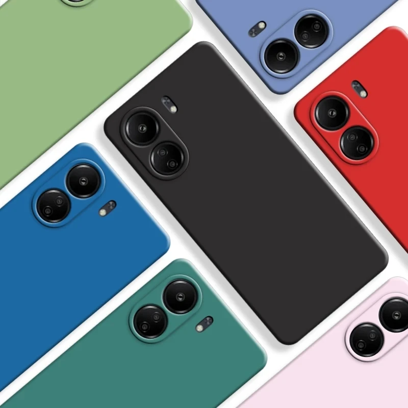 Flüssige Silikon-Handyhülle für Xiaomi Redmi 13C 4G Hülle Xiaomi Redmi 13C 4G Rückseite Hüllen