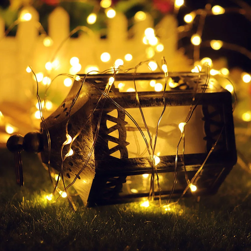 

6Pcs 1 Meter 10 LED Fairy Lights Waterproof Copper String Lights for Wine Bottle Cork Crafts Tabletop Centerpiece Romantic