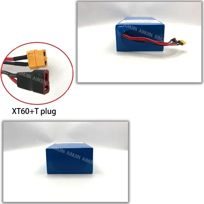 Pacote de bateria de íon-lítio 16S5P 60V 20AH de alta potência 2000W é adequado para motocicleta, scooter, bicicleta MotorSubstituir bateria T + plugue DC