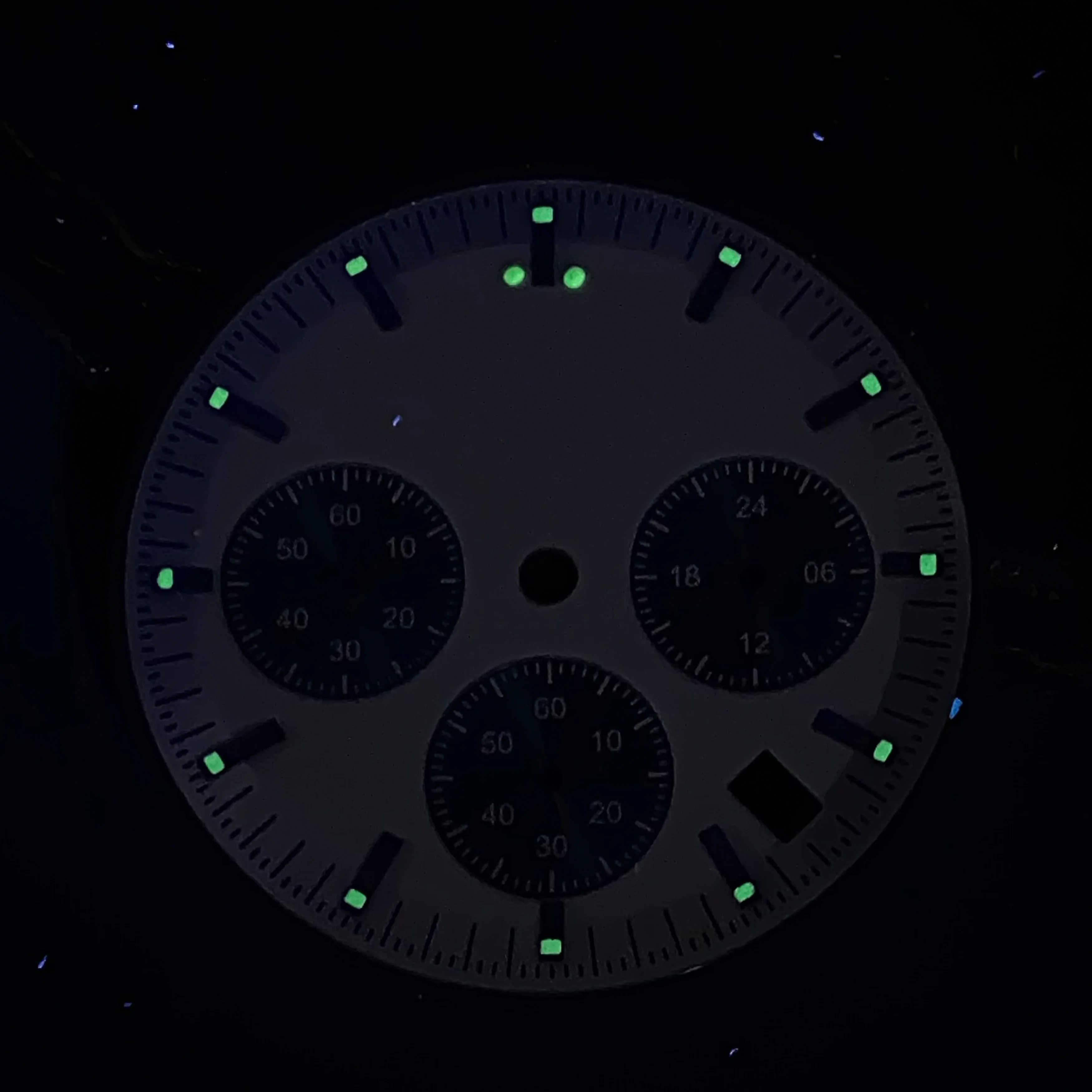 Стрелки зеленого светящегося циферблата 32,5 мм подходят для аксессуаров для часов с механизмом VK63 и инструментов для обслуживания аксессуаров для часов VK63