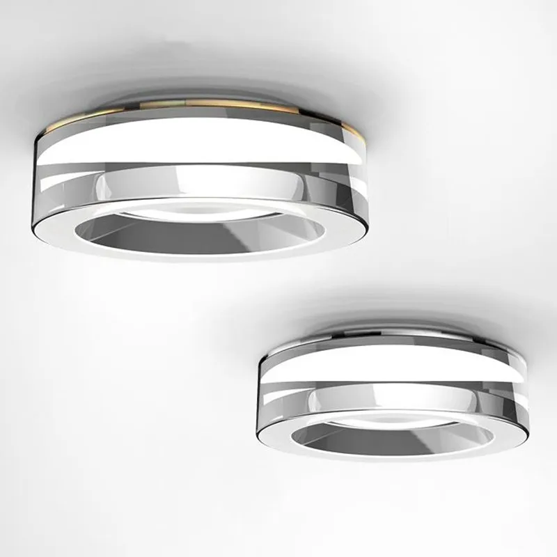 Recessed LED crystal art lamp for home use, suitable for living room, entrance, hallway, and aisle. Hole opening 7.5-9cm