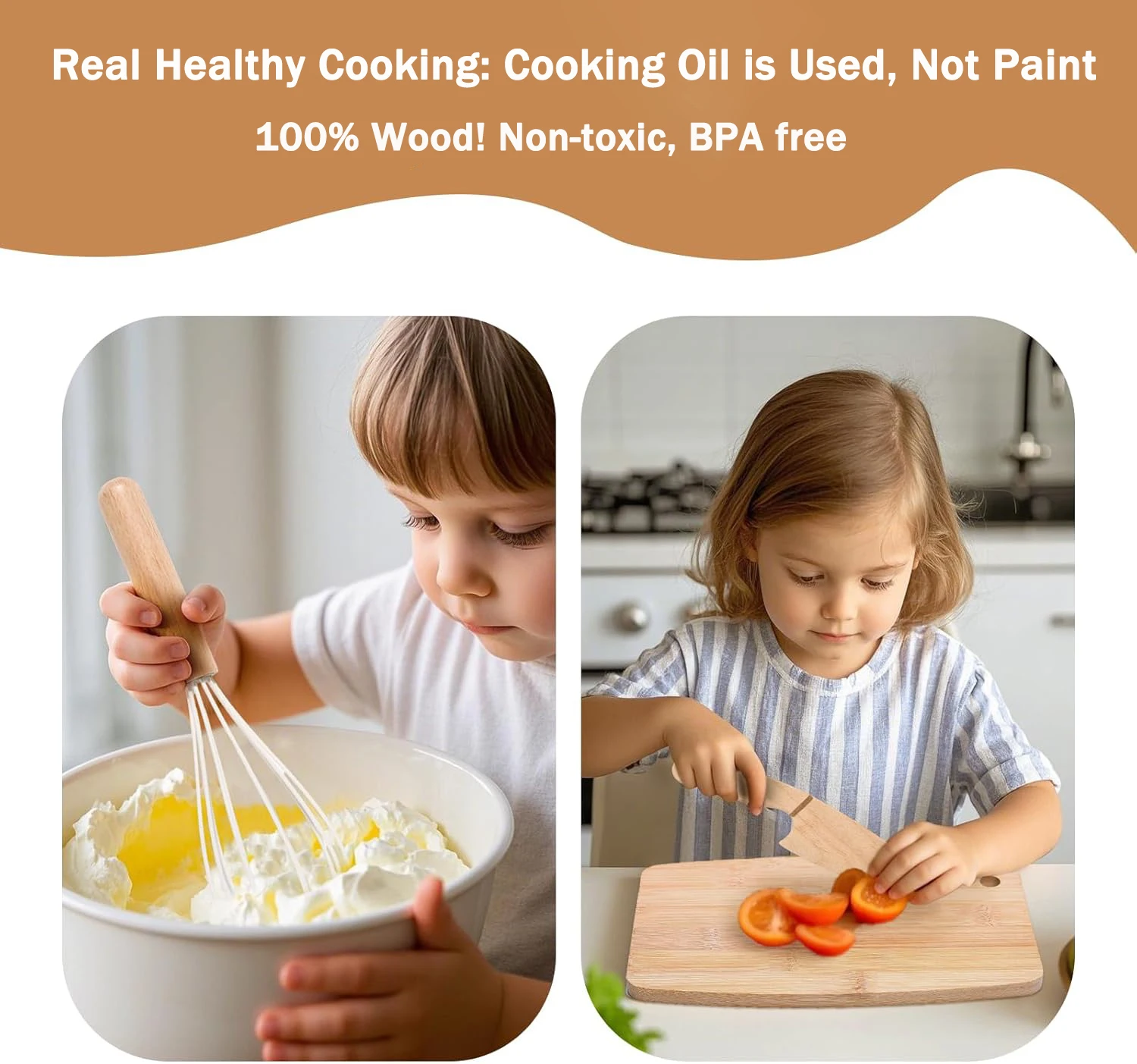 Ferramentas de cozinha montessori, conjunto de cozinha real, brinquedos educativos de madeira para crianças, facas seguras, conjunto de cozimento, acessórios de cozinha para meninos e meninas