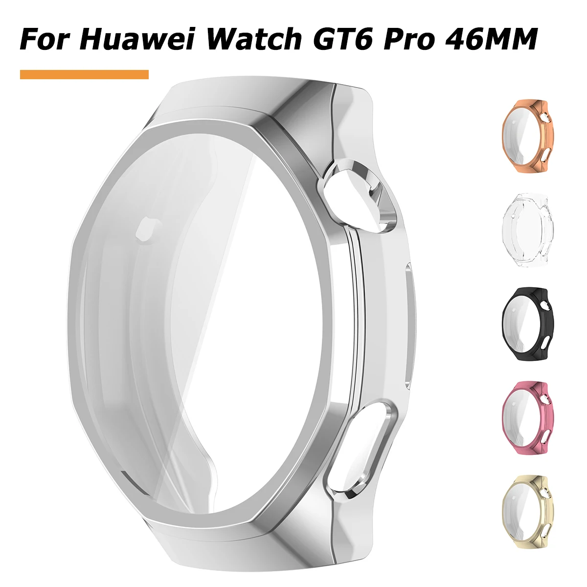 New Full Protective Case Cover Shell For Huawei Watch GT 6 pro 46mm 360 TPU Protective Replacement Accessories Frame Cases