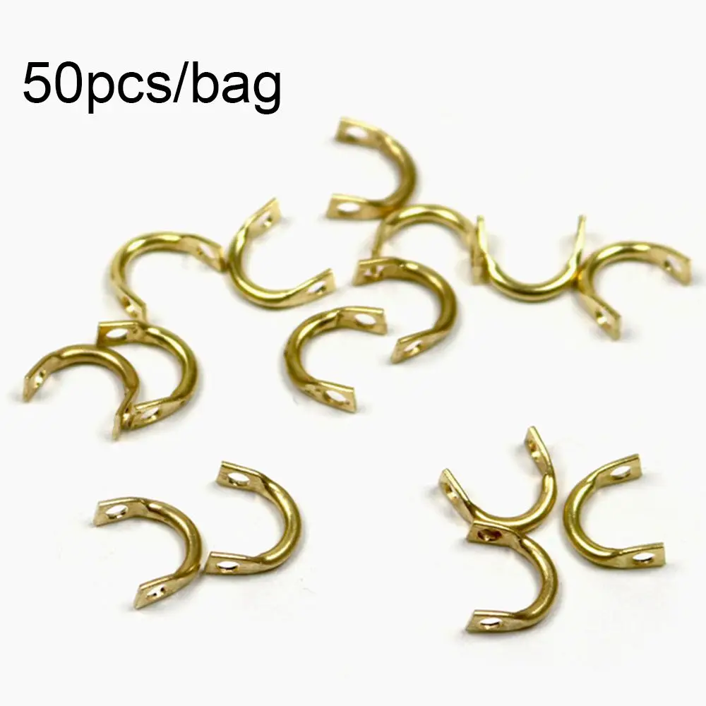 50PCS High Quality Durable Sliver/Gold Easy Spin Brass Spinner Easy-Spin Clevises Fishing Lures Accessories