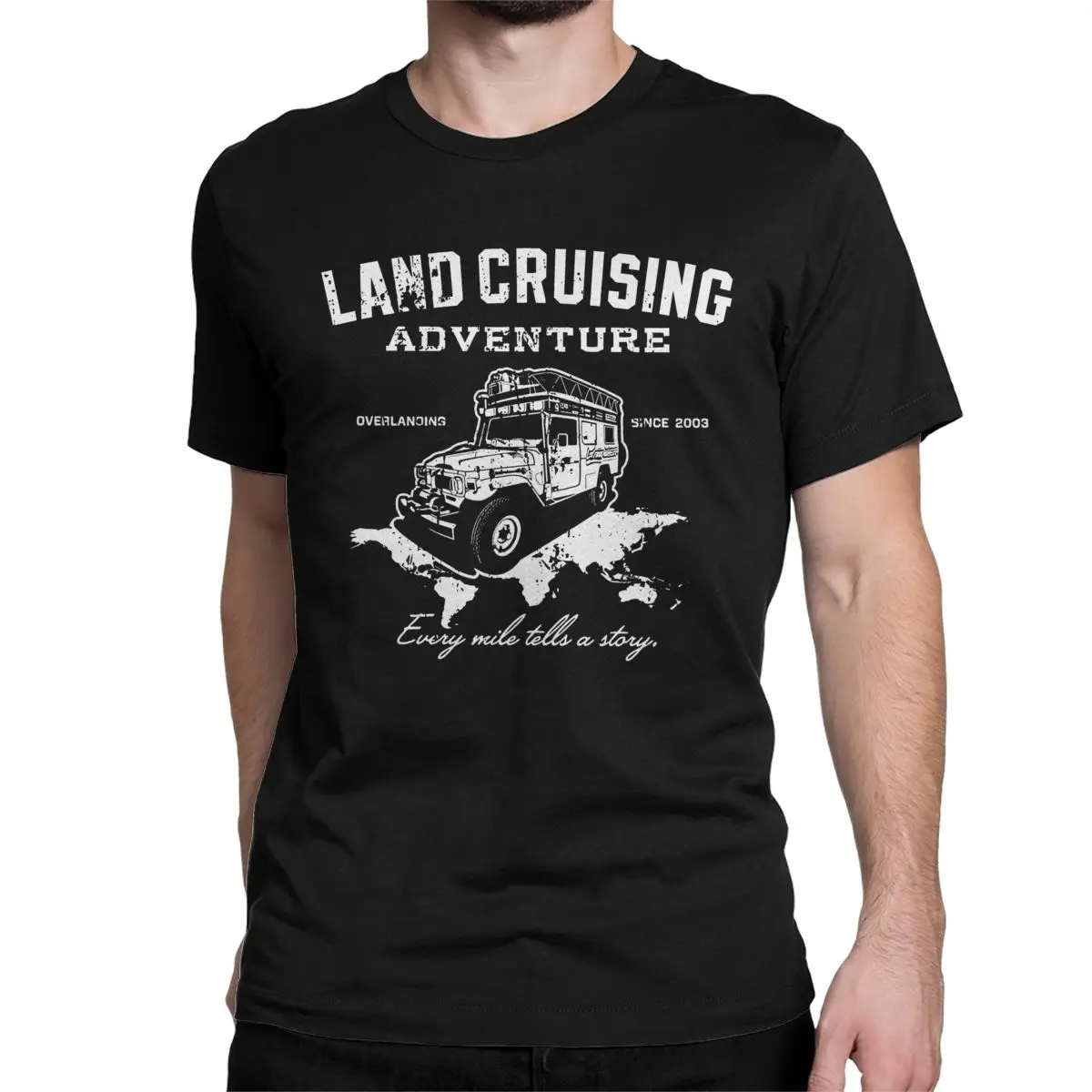 Land Cruiser FJ 80 Men Women T Shirts Off Road Car Landcruising Adventure Tee Shirt T-Shirt Pure Cotton Plus Size