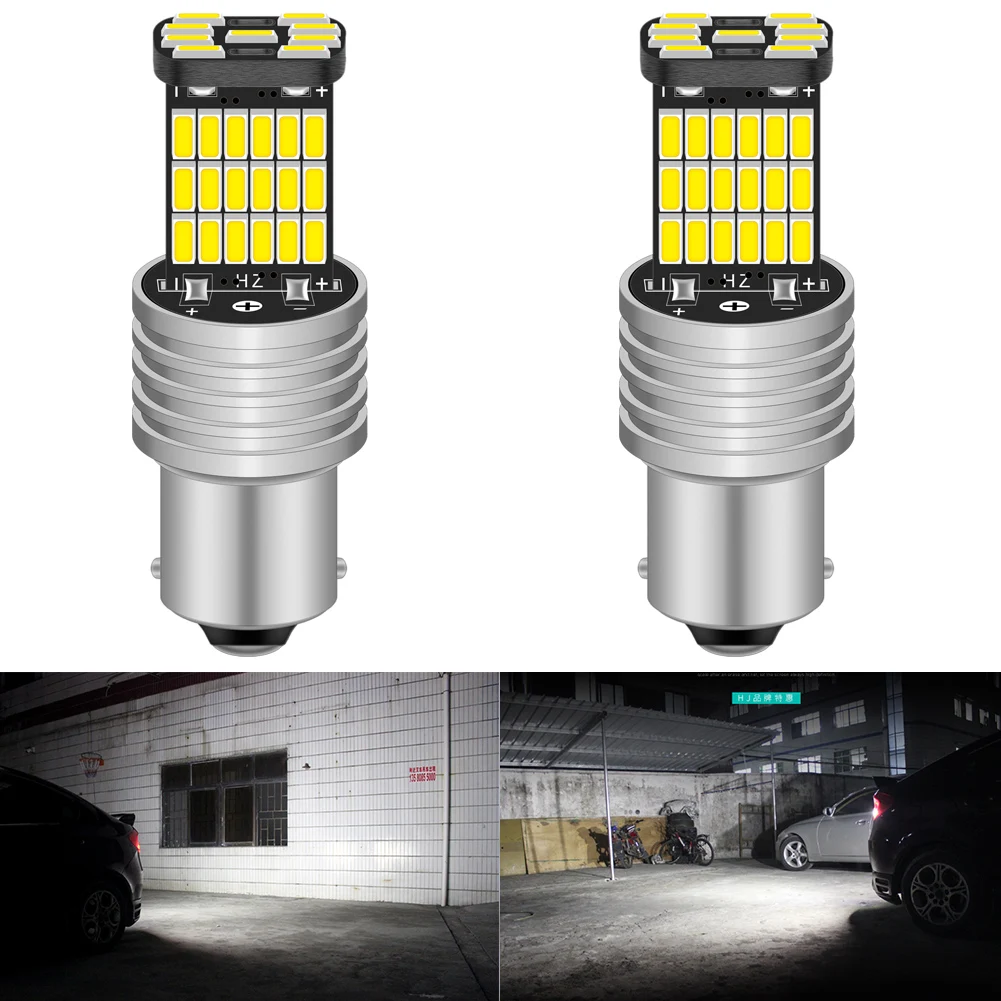 2pcs 1156 ba15s Led Car Light Bulbs Super Bright Super Led High Quality Plug and Play Car Lamp For Renault Duster Master Megane