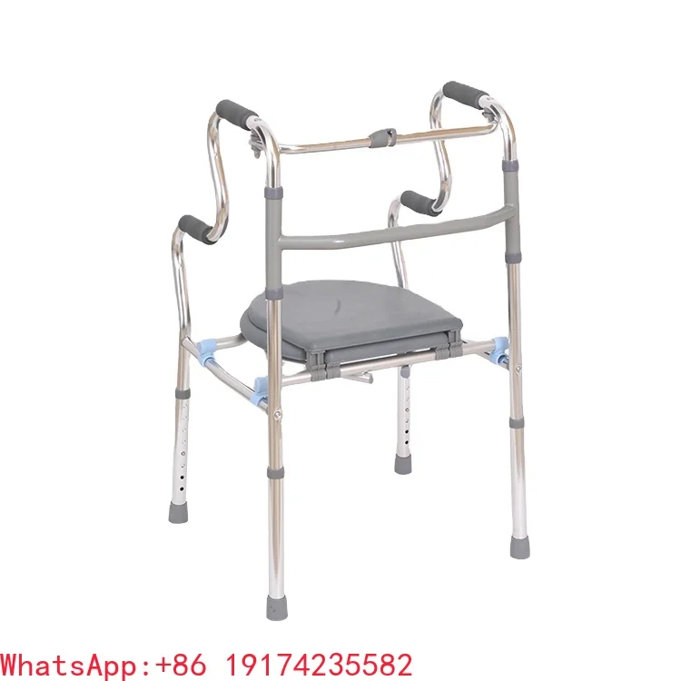 

ForLightweight Folding Portable Mobility Walker Elderly Disabled Adults' Walking Aids For Rehabilitation Therapy