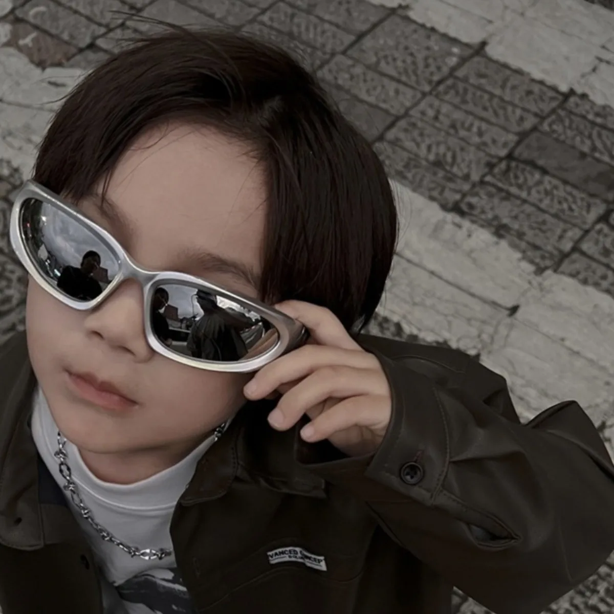 خمر فاسق نظارات شمسية رياضية بنين بنات Y2K نمط القط العين نظارات شمسية مرآة نظارات حديثة الطراز 2000s ريترو ظلال Gafas دي سول #4