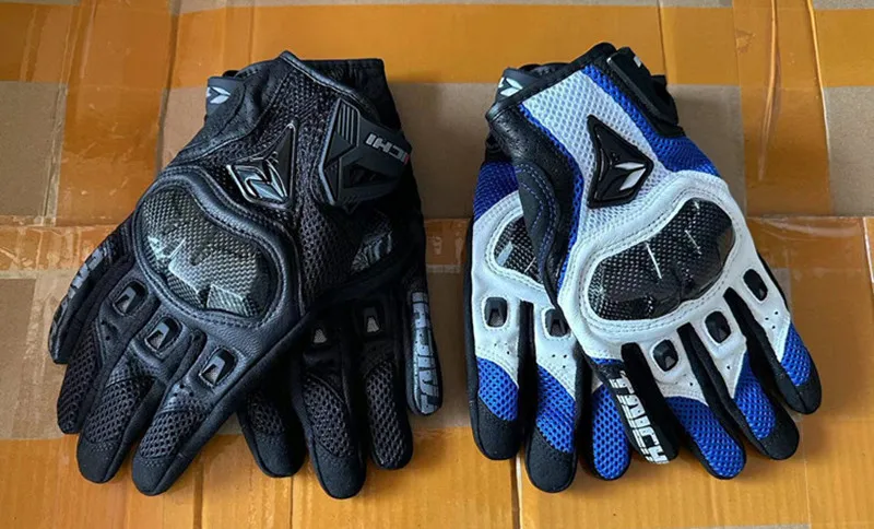 Frühling Herbst Atmungsaktive Leder Motorrad Handschuhe 391 390 Männer Outdoor Motocross Motorrad Reiten Handschuh Guantes Moto – Detail 17