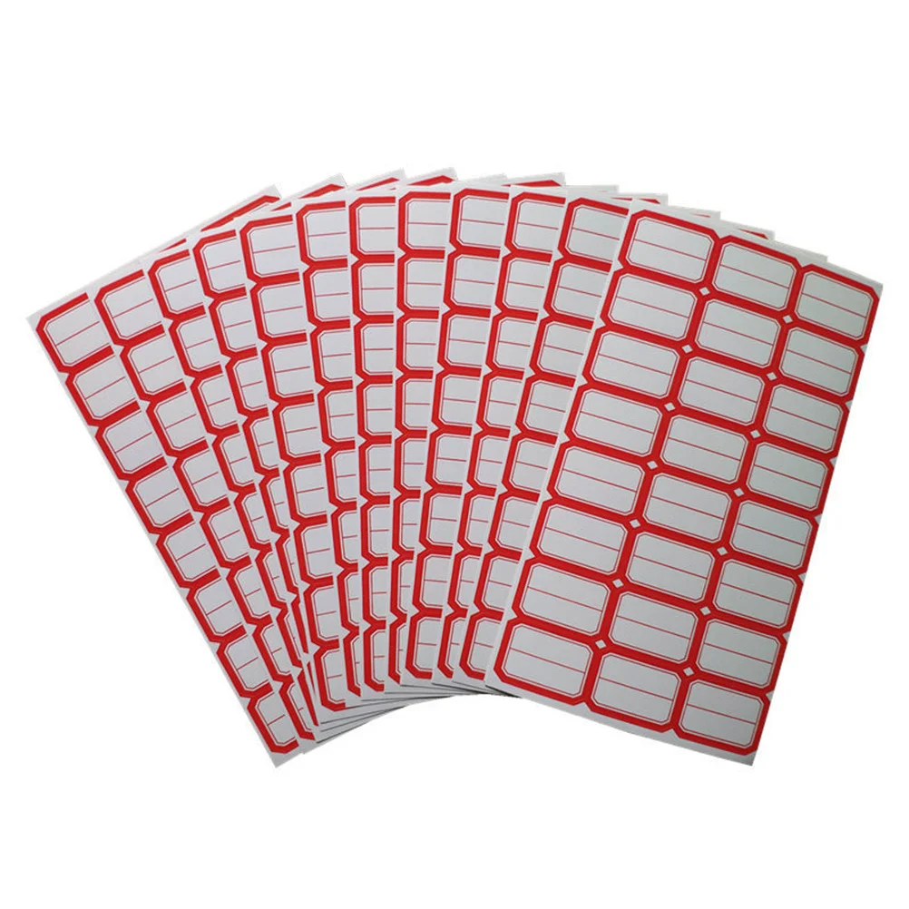 80 Sheets 24 Per Sheet Adhesive Sticker Paper For Price Tag Name Label Office Classroom Store Use Sticker Labels Address Labels