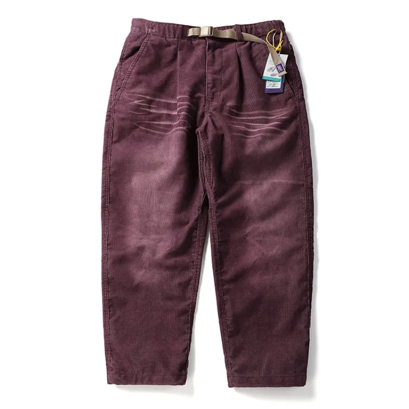 

Men's Heavyweight Pure Cotton Corduroy Casual Pants Slightly Tapered Loose Straight-Leg Trousers Autumn/Winter Japanese Retro