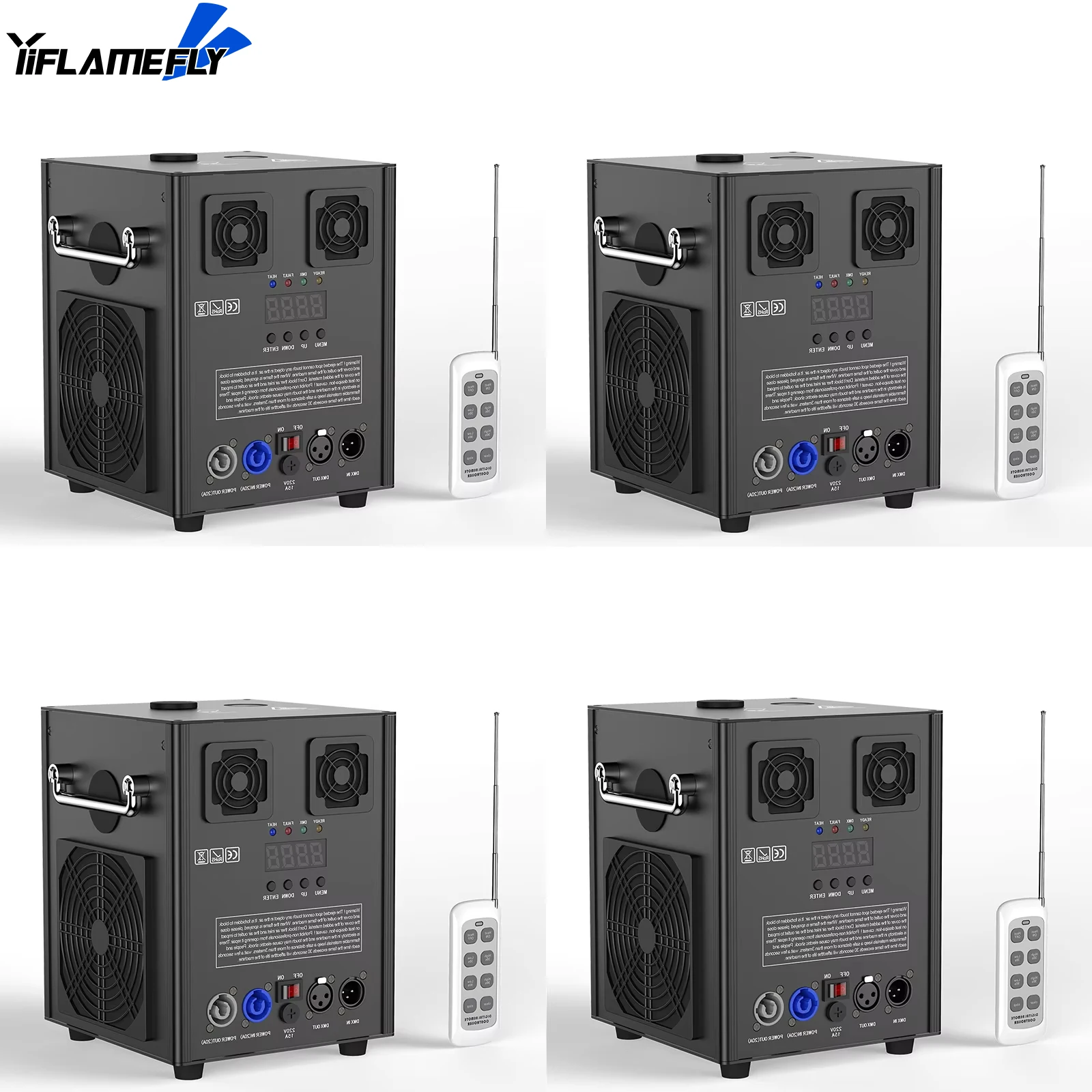 

Yiflamefly 4Pcs 750W Electronic Flower Spraying Machine Stage Equipment Special Effect Machine DMX512 For Wedding Musical Show