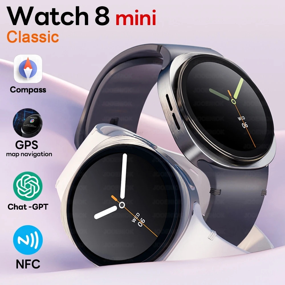 2026 New GPS Map Navigation Smart Watch For Men Women NFC Compass Sports Watch Bluetooth Call AMOLED HD Smartwatch 8 mini