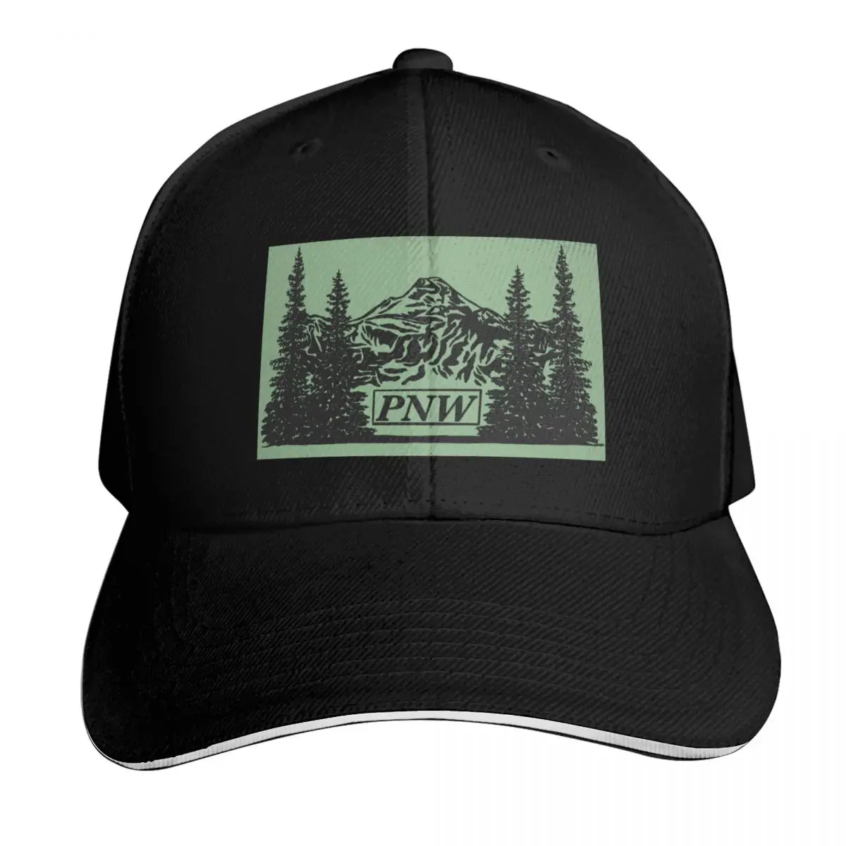 Pacific Northwest Hiking Mountain Landscape Baseball Cap Men Women Casual Summer Sport Sun Cap