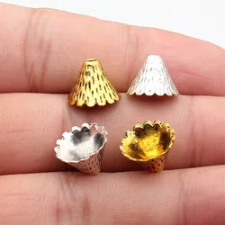WYSIWYG 20pcs 12x12x9mm 2 Colors Tapered Tassel End Caps Pendant For DIY Jewelry Making Handmade Jewelry Findings