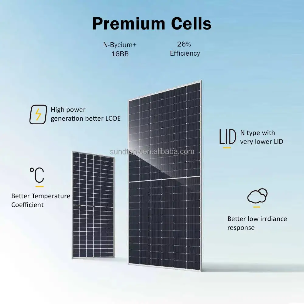 SUNDTA Hybrid 10kW Solar Photovoltaic Energy Kit Complete Solar System Lithium Ion Battery for Home Power (Ground/Roof Mounting)
