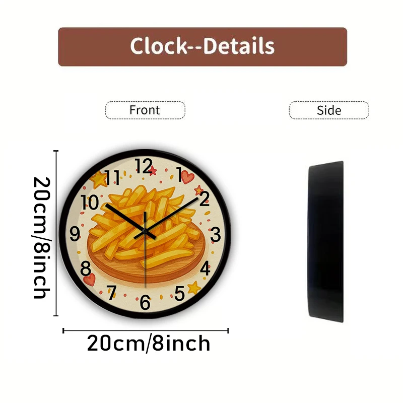 ساعة حائط معلقة صامتة على شكل رسوم كرتونية لذيذة، مناسبة لغرفة المعيشة والمدرسة وغرفة الدراسة وغرفة النوم وهدايا الأطفال