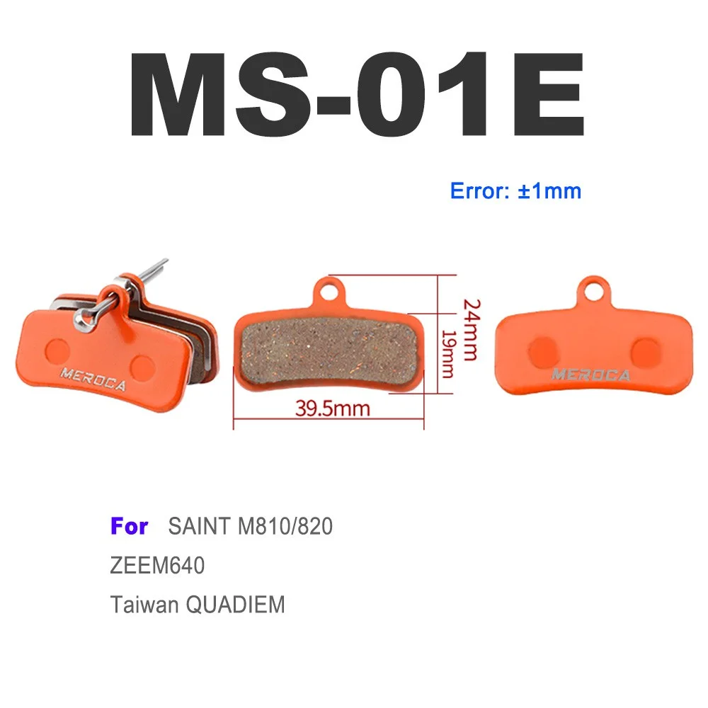 MEROCA Resin Bicycle Brake Pads for Shimano MT200 M375 M445 BB5 HB100 Mountain Bike Hydraulic Disc Brake Pads
