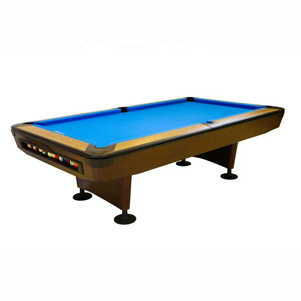 Custom Indoor Solid Wood Slate Bed Modern Ball Return 9 Ball American Pool Table 9ft Billiard for Sale