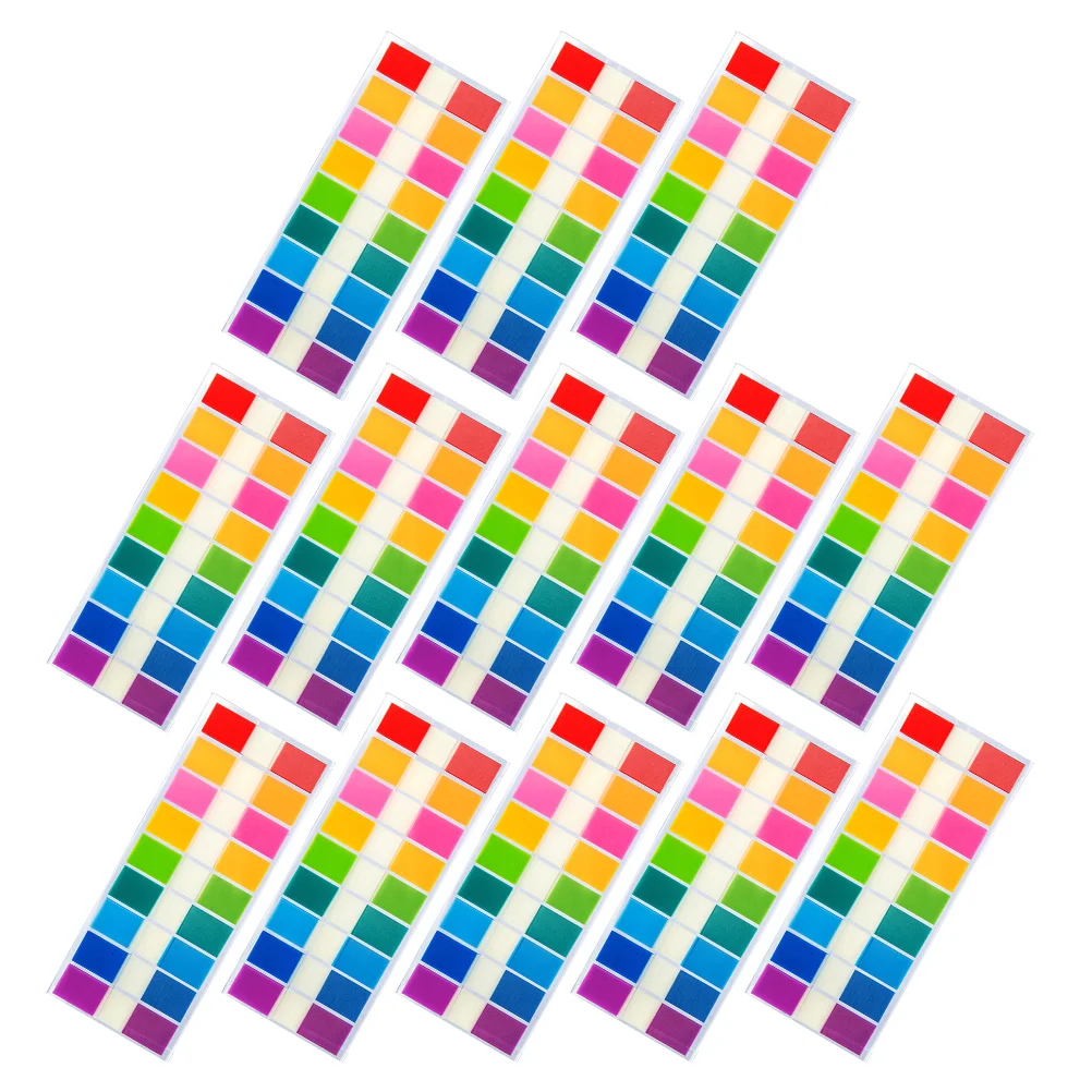 900 Pcs Colored Dots Stickers Book Sticky Tabs Index Bookmarks Dividing Line Student
