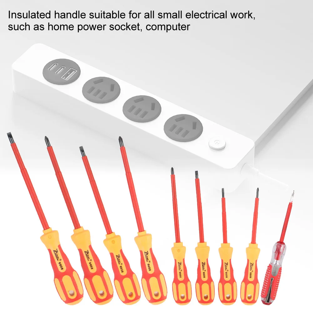 Phillips Slotted Bits For Electrician Hand Tools Insulated Multifunctional Magnetic Screwdriver Screwdriver Set Electrician