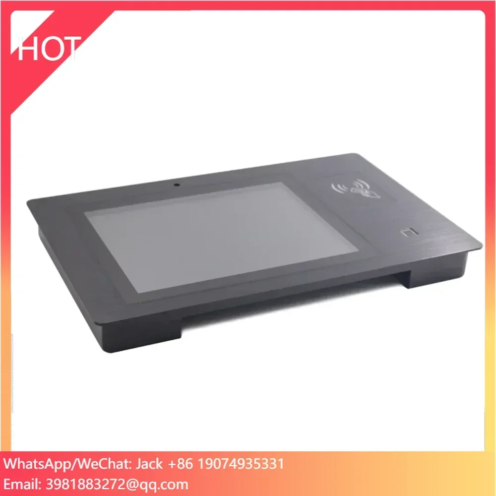 15 inch smart access control system with fingerprint scanner NFC RFID reader
