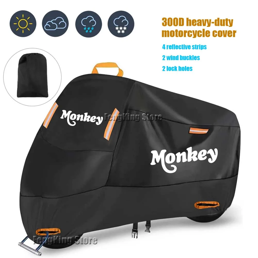 

Motorcycle Cover UV Protective Dustproof Outdoors Motorcycle Waterproof Cover For Honda Monkey 125 z125