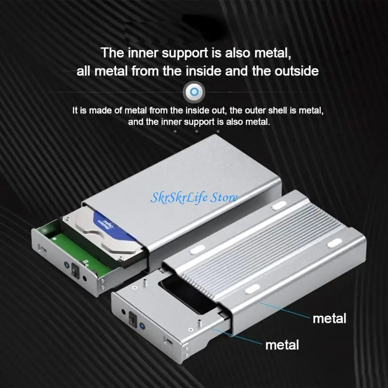 

E65E Blueendless 3.5'' Hard Disk Enclosure Desktop Usb3.0/Type-C HDD Storage Box