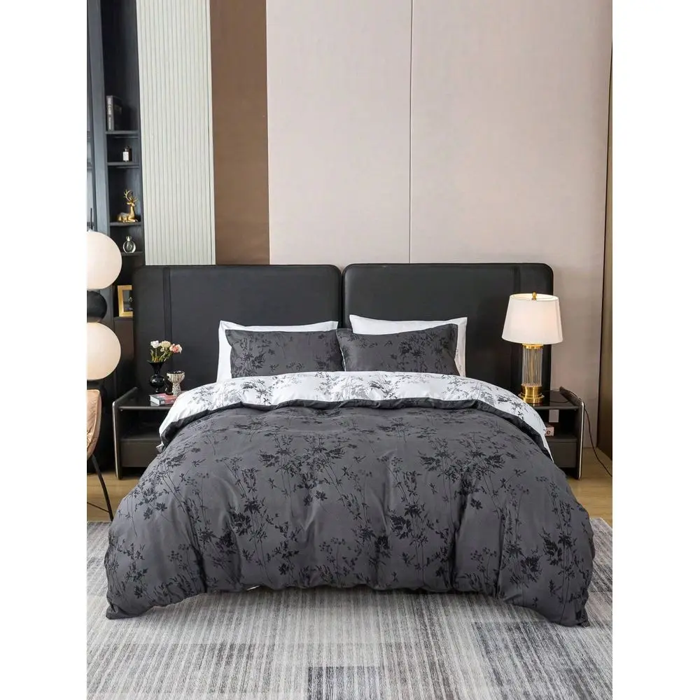 

Floral Pattern Duvet Cover Set, Made Of Super Soft Breathable Premium Microfiber Fabric, Suitable For All Seasons, Machine Wash