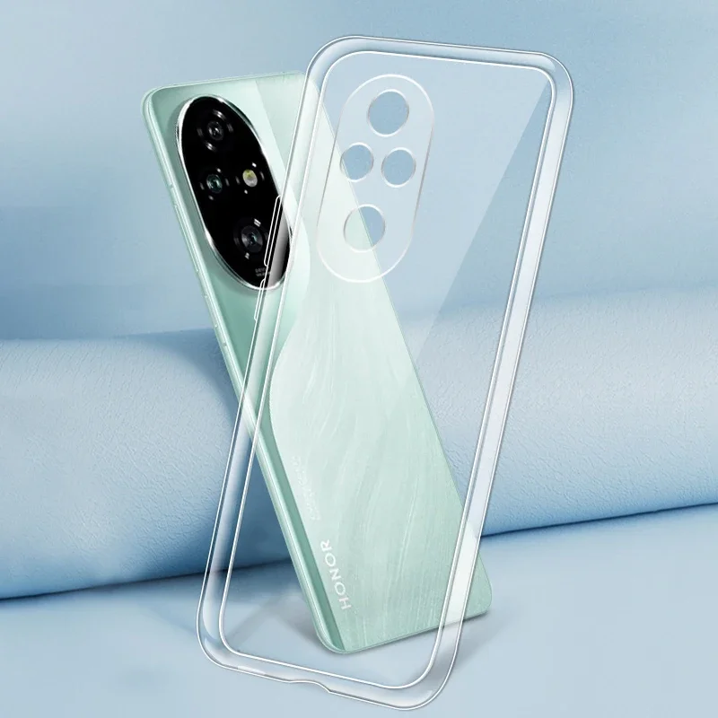 Thin Phone Case Cover for Honor200 Honor 200 Pro Lite 200Pro 200Lite 5G Soft TPU Transparent Original Lens Protector Funda Coque