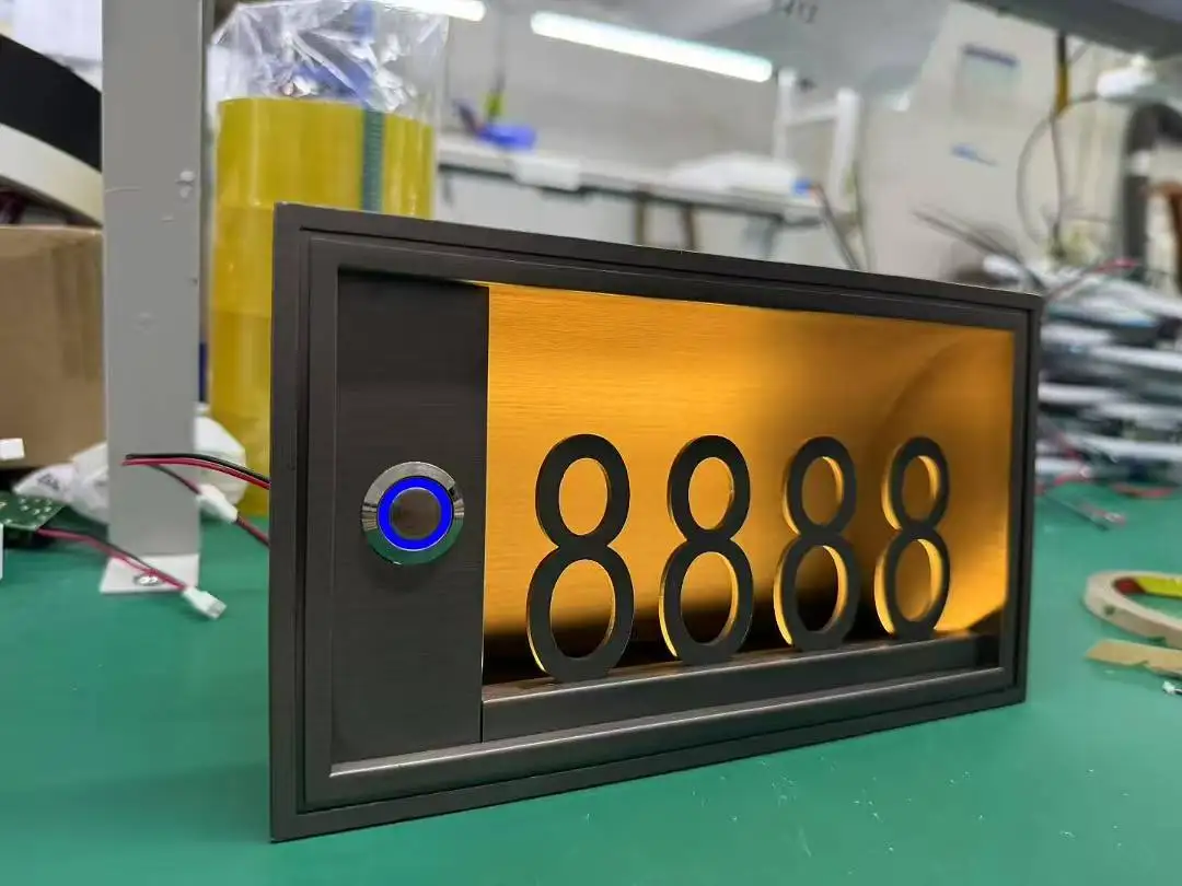 APCITL Verified Manufacturer Customized Modern Acrylic 3D Stereo House Number Sign for Hotel Office Home Use Customized Color