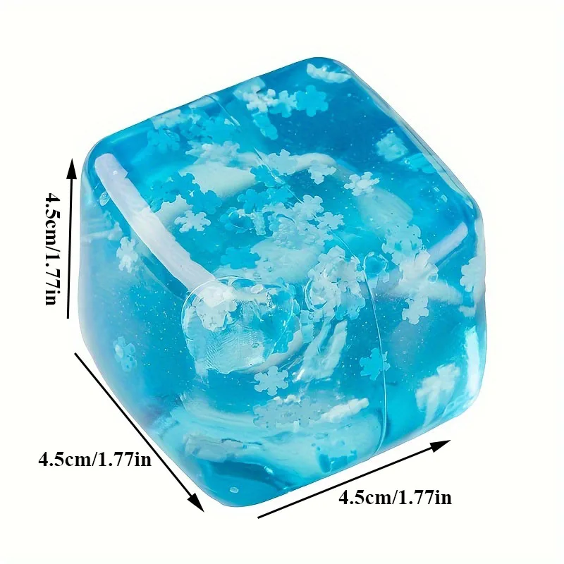 Fiocchi di neve Cubo di ghiaccio Antistress Squishy Giocattoli Rimbalzo lento Spremere Palla di sollievo Decompressione Agitarsi Giocattolo per adulti Regali di compleanno