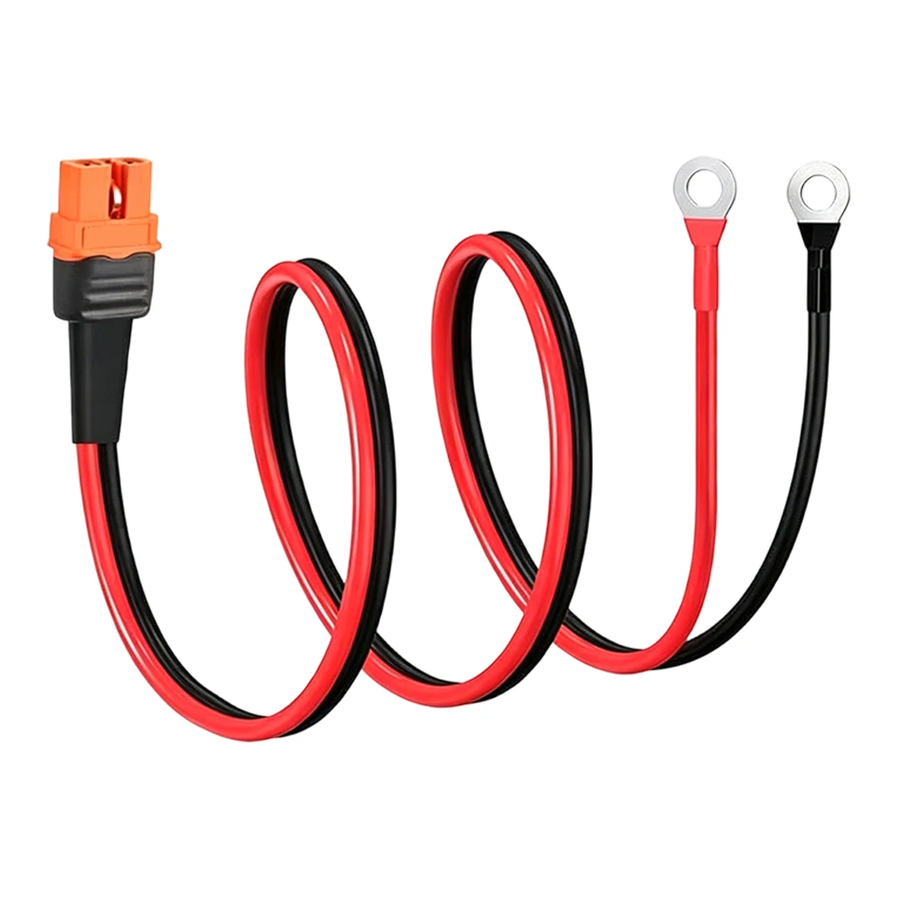 XT60IF To O-type Terminal Copper Nose Clip Wire Electric Vehicle Electric Board Battery Pair 1Plug Wire 12AWG, 14.9A Max, 0–357W