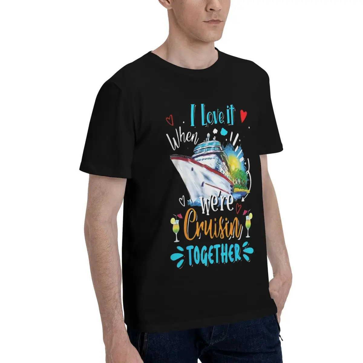 Campaign Cruise Sunset Together Top tee Title Funny Graphic High grade Home USA Size