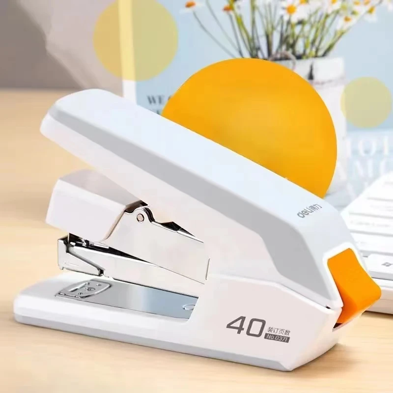 

Effortless Desktop Stapler, 40-50 Sheet Capacity, One Finger Stapling, Easy to Load Ergonomic Heavy Duty Stapler