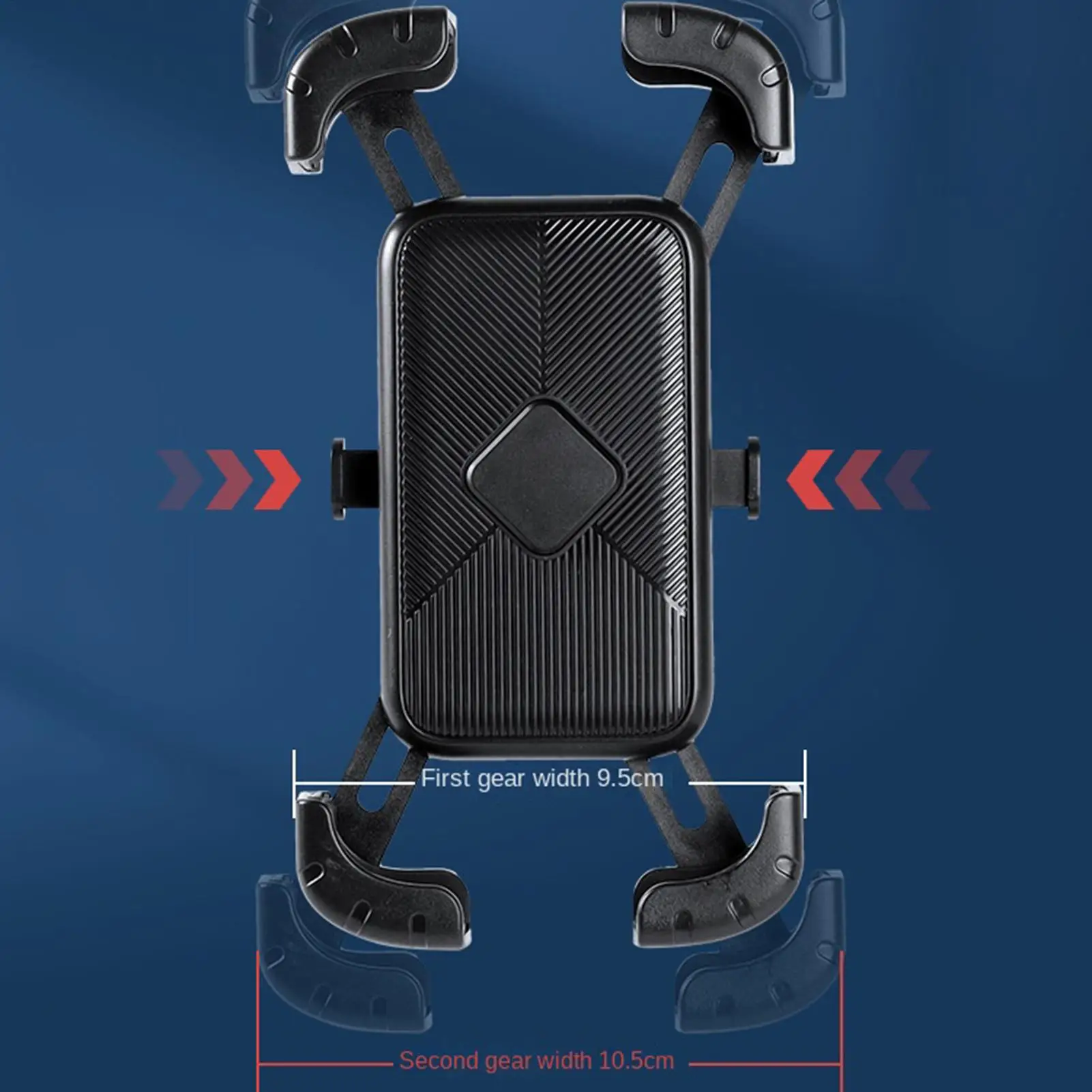 Motorcycle Phone Holder Mount 360 Rotation Helmet Design Bracket Fit 3.5-7.2 Inch Phone Motorcycle Mount For Rearview Mirror