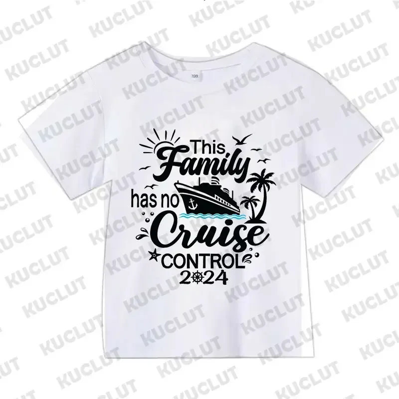 Family Cruise 2024 T-shirts for Women Men Clothing This Family Has No Cruise Control Tshirts Family Trip Matching Tee Shirt Tops