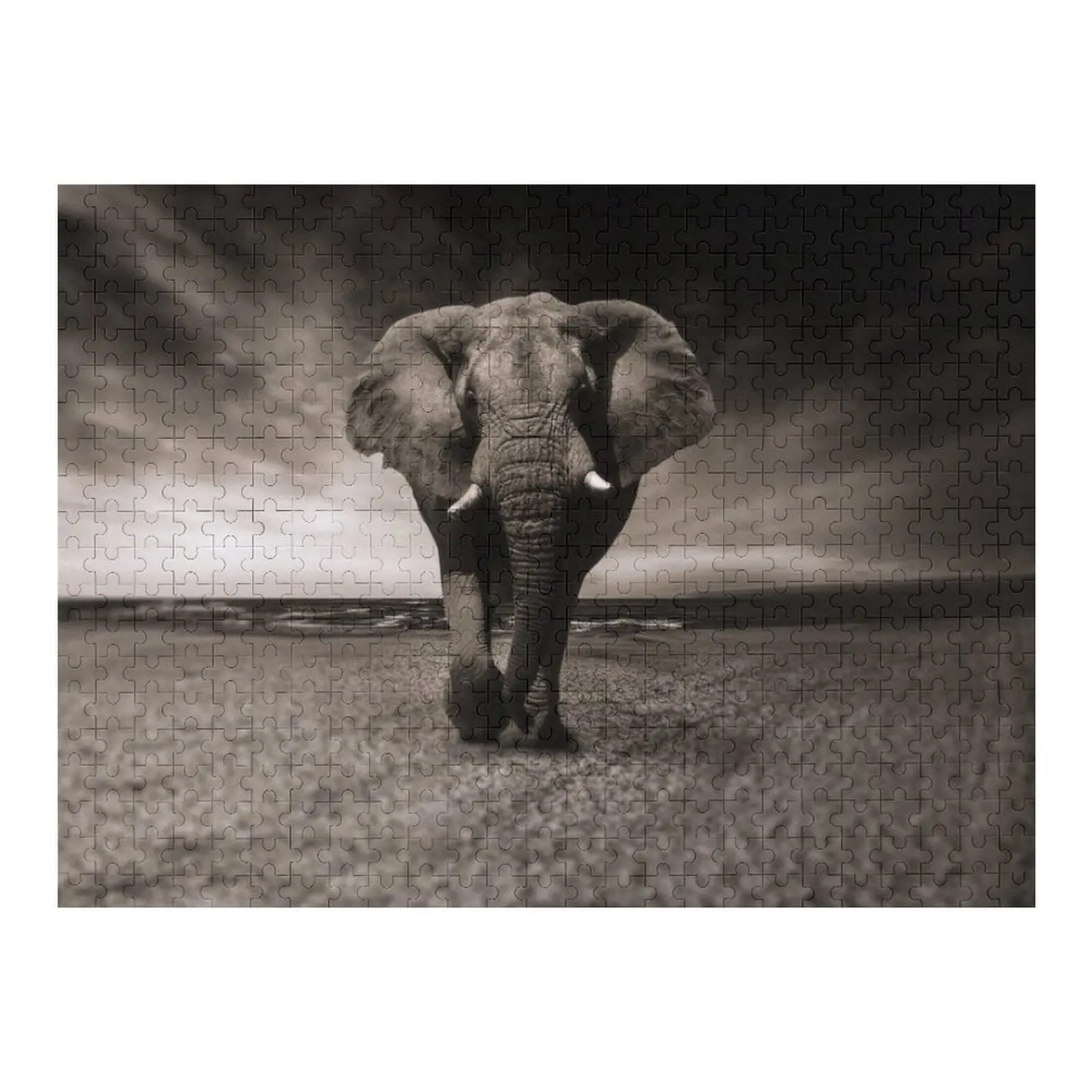 

Пазл со слоном, персонализированный деревянный пазл с именем и фотографией