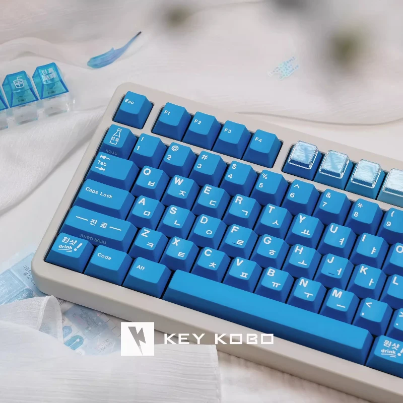 Keykobo SOJU Blue KKb Keycaps Two-color Injection Molded ABS