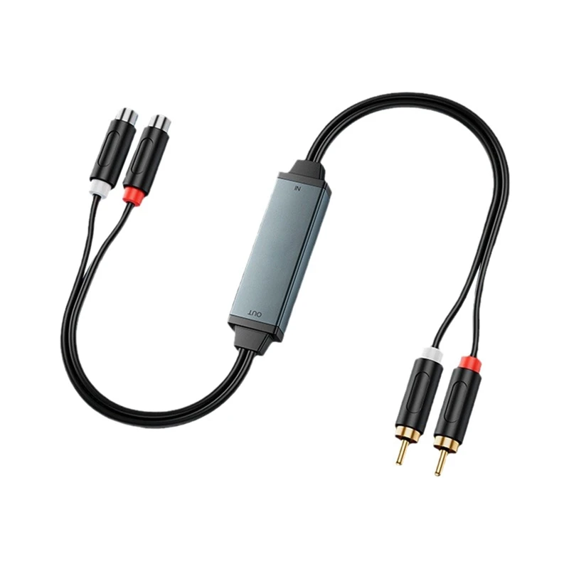 3.5Mm Audio Isolator Audio Gemeenschappelijke Grond Isolator Aux Ruisonderdrukking Filter Met 2/2 Audiokabel Voor Dvd Tv-Speler Duurzaam