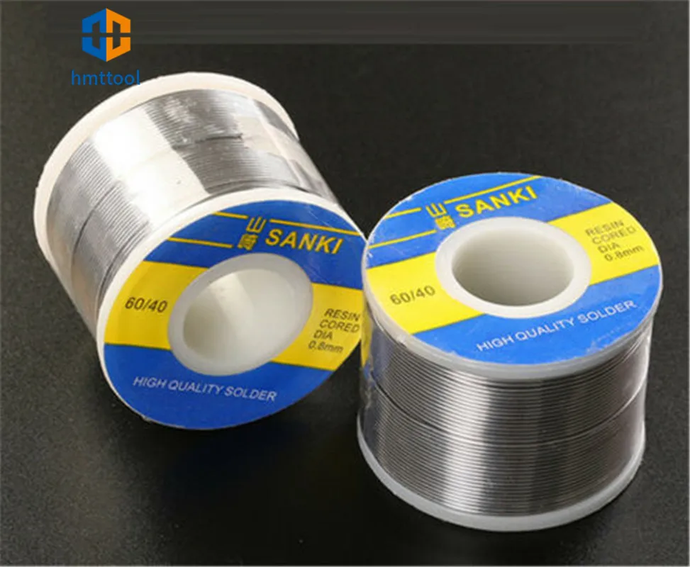 Imagem -03 - Sanki Fio de Solda 0.3 0.5 0.6 mm Linha de Chumbo de Estanho 0.8 1.0 250 mm e 60 g Ferramentas de Reparo para Solda